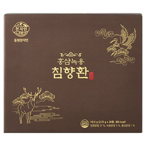 천지인 홍삼녹용 침향환, 112.5g, 1개
