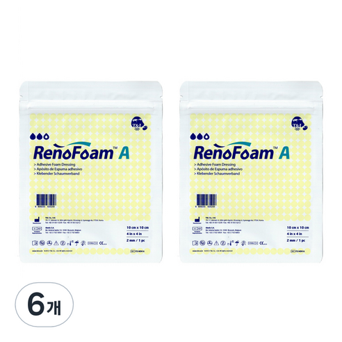 레노폼 A 드레싱폼 습윤밴드 2mm, 6개