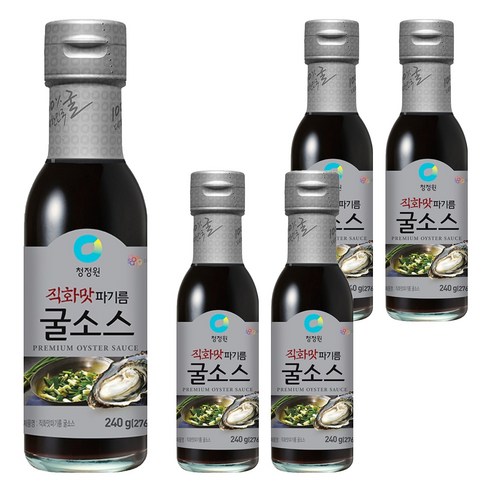 청정원 직화맛 파기름 굴소스, 240g, 5개