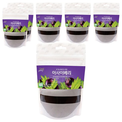 성풍양행 유기농 동결건조 아사이베리 분말, 100g, 6개