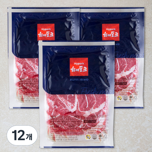 하이포크 산지직송 목심 (냉장), 500g, 12개
