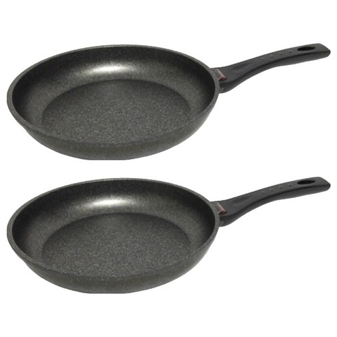 키친아트 열센서 통주물 양면마블 프라이팬, 24cm, 2개
