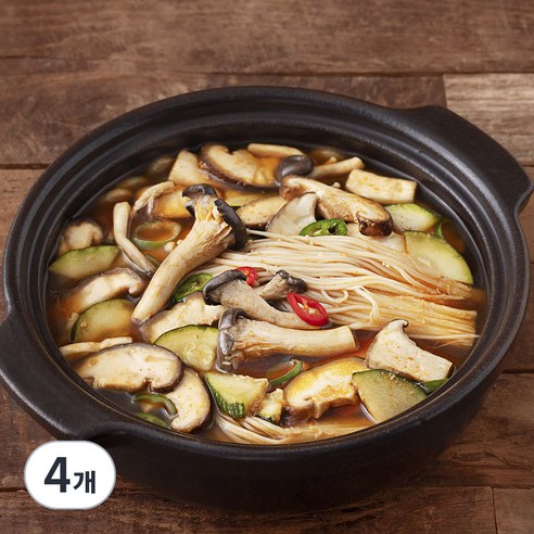 프레시지 구수한 버섯된장찌개 밀키트 2인분, 255g, 4개