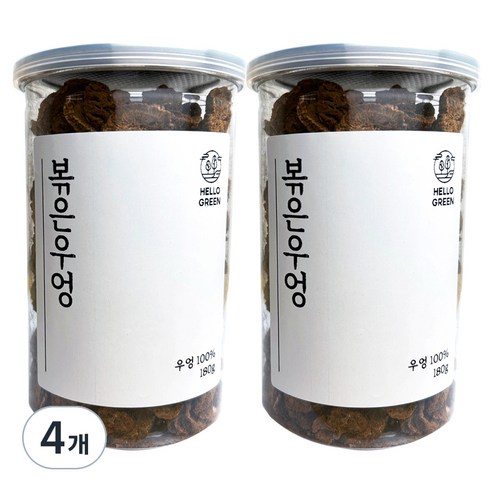 헬로우그린 국내산 볶은 우엉, 180g, 4개