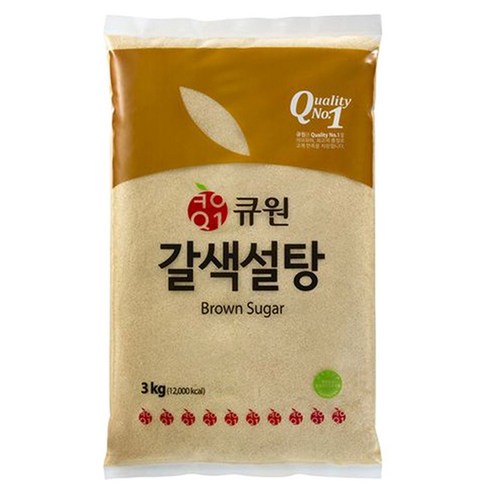 큐원 갈색설탕 3kg