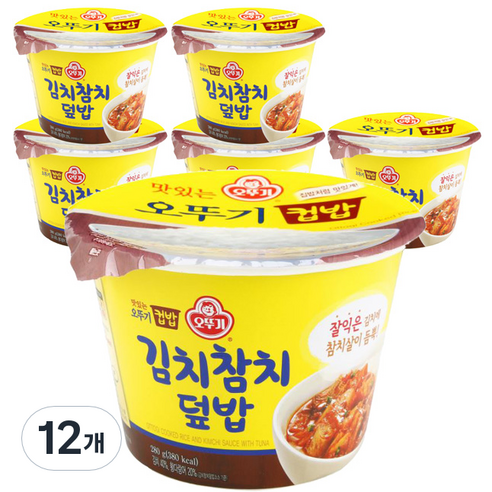 오뚜기 컵밥 김치참치덮밥 315g, 12개