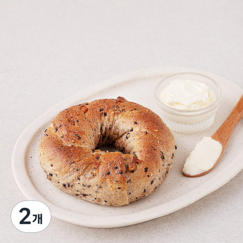 훕훕베이글 호두참깨 베이글, 125g, 1개입, 2개