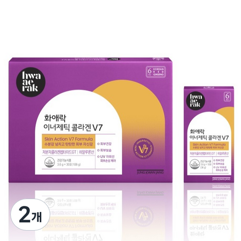 화애락 정관장 이너제틱 콜라겐 V7 30p, 108g, 2개