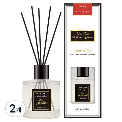 프로방스 퍼퓸 디퓨져 140ml, 레드자몽, 2개