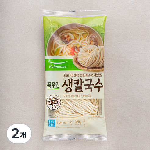 풀무원 생칼국수, 320g, 2개