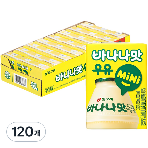 바나나맛우유 mini, 120ml, 120개