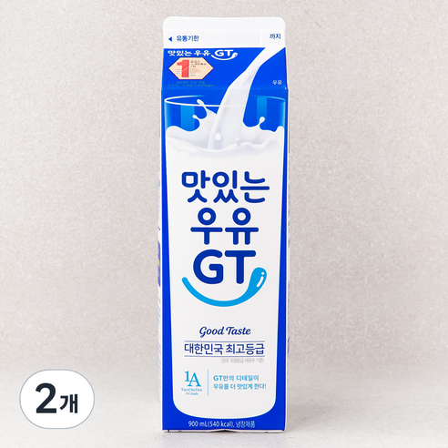 남양유업 맛있는 우유 GT, 900ml, 2개