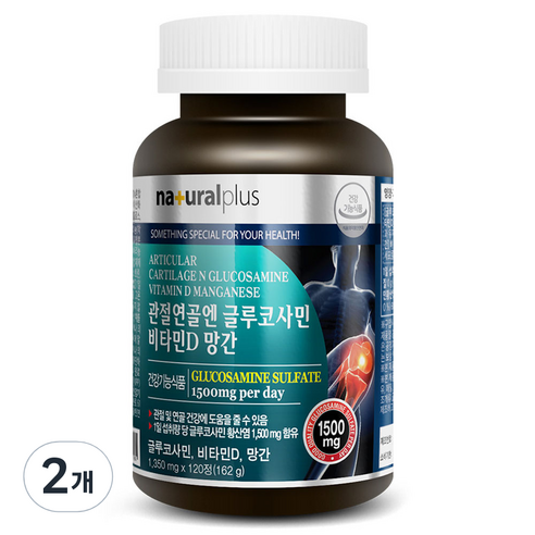 내츄럴플러스 글루코사민 비타민D 망간 162g, 120정, 2개
