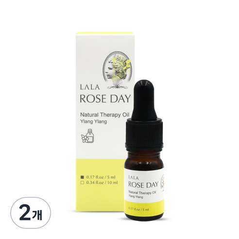 라라로즈데이 시즌2 오일 스포이드 이너퍼퓸 여성청결제 일랑일랑향, 5ml, 2개
