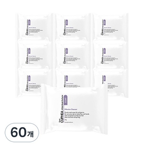 디어쿠페아 퍼퓸 목욕비누 화이트머스크향, 100g, 60개