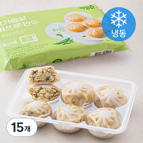 아임닭 닭가슴살 씨쓰루 만두 청양고추맛 (냉동), 180g, 15개
