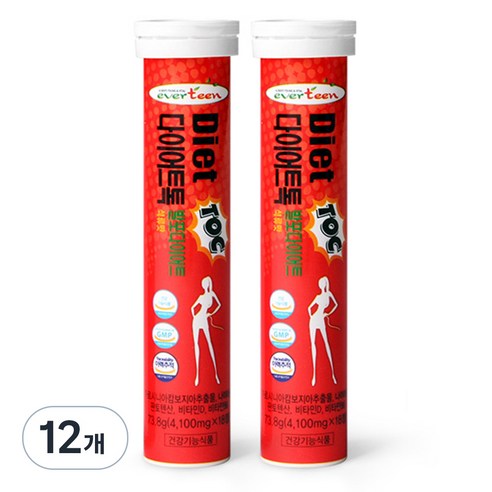 에버틴 다이어트톡 발포다이어트 석류맛, 73.8g, 12개