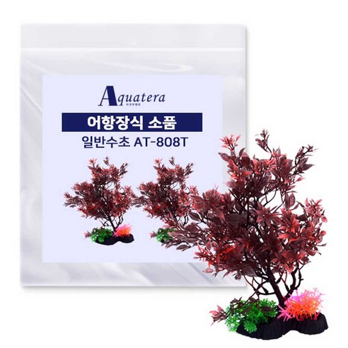 아쿠아테라 어항장식 인조수초 AT808T 2p, 혼합색상, 1개