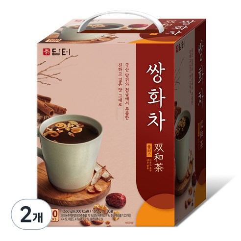 담터 쌍화차 플러스, 15.5g, 100개입, 2개