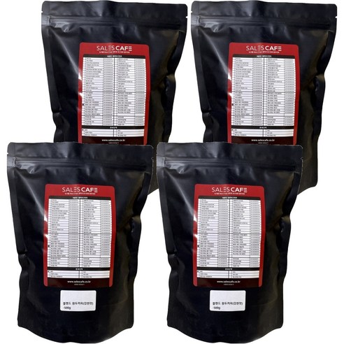 세일즈카페 블렌드 원두커피 강한맛, 핸드드립, 500g, 4개