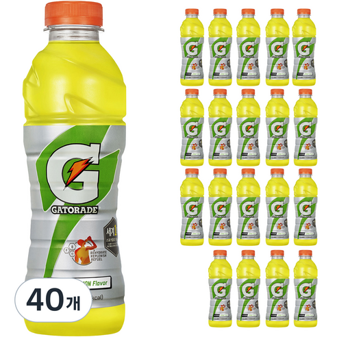 롯데칠성 게토레이 레몬, 600ml, 40개