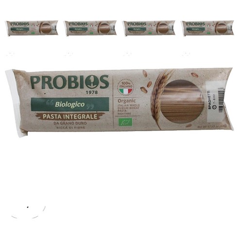 프로비오스 유기농 통밀 스파게티, 500g, 5개
