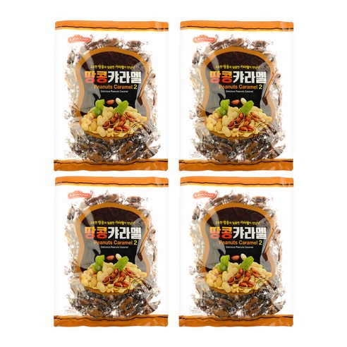 일광제과 땅콩캬라멜2, 1kg, 4개