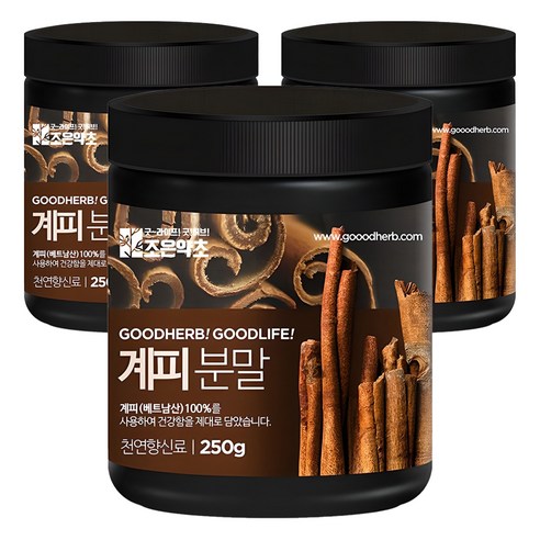 조은약초 계피 분말, 250g, 3개