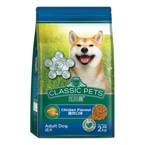 클래식펫츠 어덜트 강아지 클래식 건식사료, 닭, 2kg, 1개