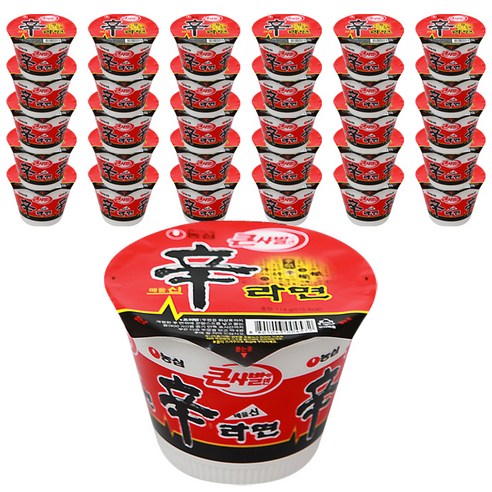 신라면 큰사발 114g, 48개
