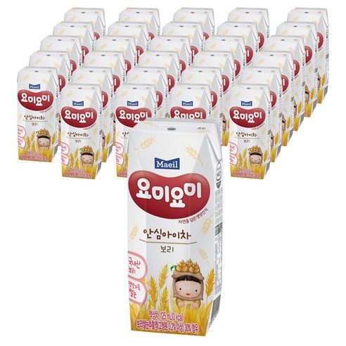 매일유업 요미요미 안심아이차 아기보리차 보리 125ml, 48개, 보리맛