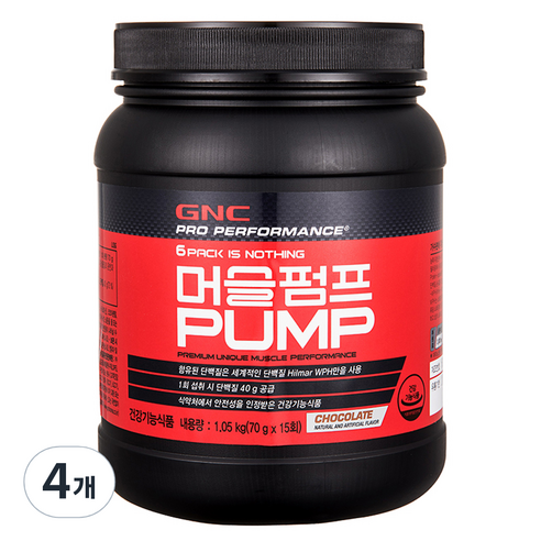 GNC 머슬펌프 프로틴 단백질, 4개, 1.05kg