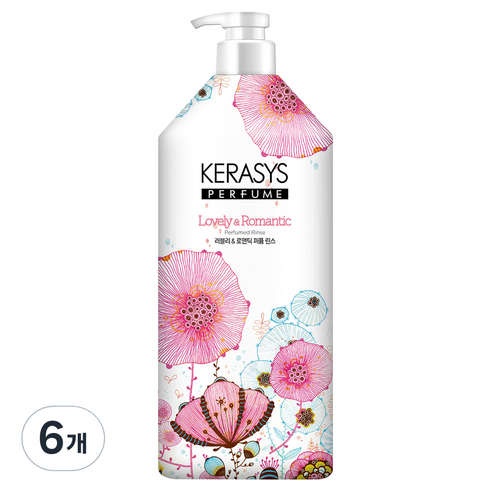 케라시스 오리지널 퍼퓸 린스 러블리 앤 로맨틱, 1.5L, 6개
