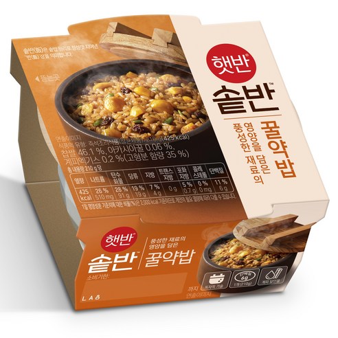 햇반 솥반 꿀약밥, 210g, 6개