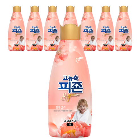 피죤 고농축 시그니처 섬유유연제 라피에스타 본품, 1L, 8개