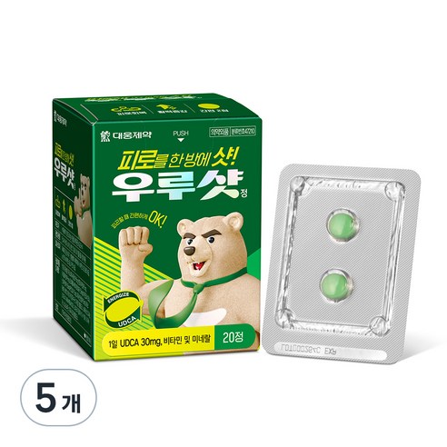우루샷 멀티비타민, 20정, 5개
