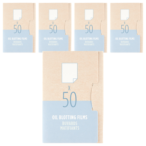 데일리뷰티툴즈 필름 기름종이, 50개입, 5개