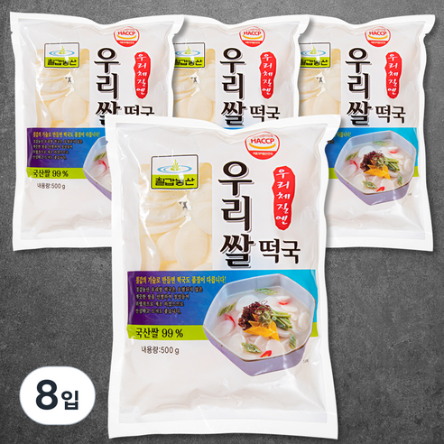 칠갑농산 우리쌀 떡국떡, 500g, 8입