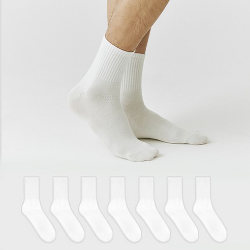 꼬랑내 남성용 스탠다드 맨 고밀도 보드 삭스 8켤레 세트