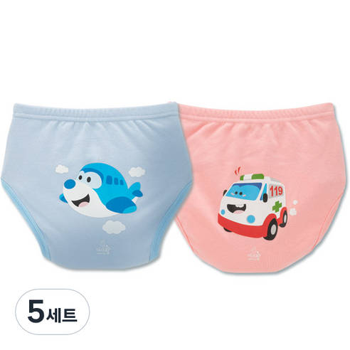 아가짱 프랜들리 6중 배변훈련팬티, 비행기, 병원차, 5세트