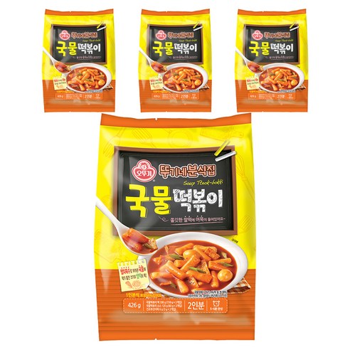 오뚜기 뚜기네분식집 국물떡볶이, 426g, 4개