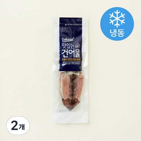 국내산 반건조 오징어 5미 (냉동), 650g, 2개