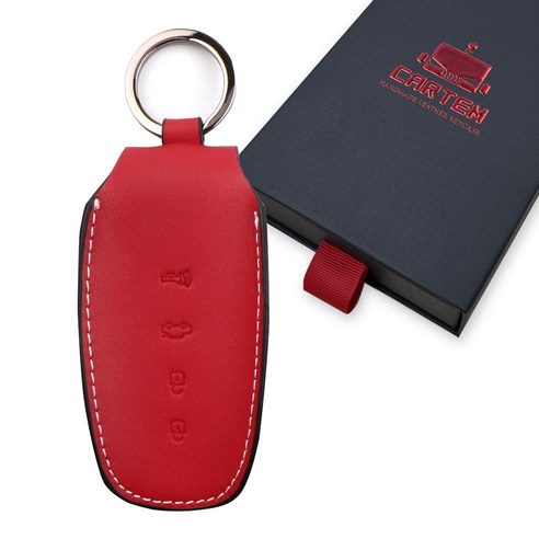카템 장인 스마트키 케이스 CT023, 레드 와인, 현대 H08