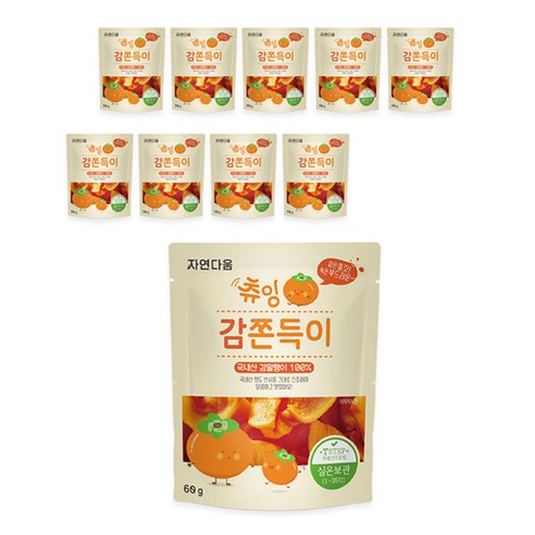 자연다움 츄잉 감쫀득이, 2개, 60g