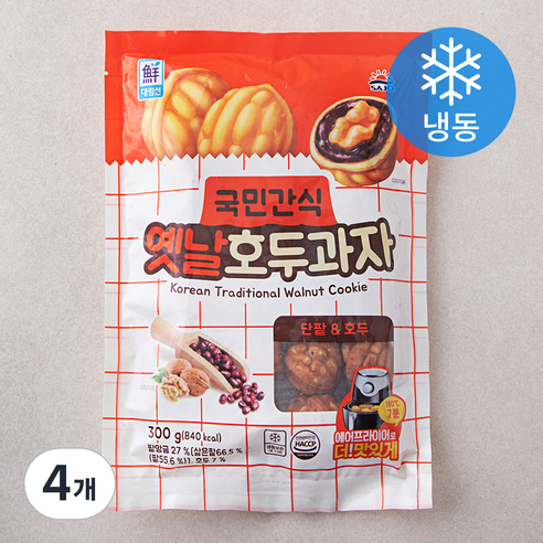 대림선 옛날 호두과자 (냉동), 300g, 4개