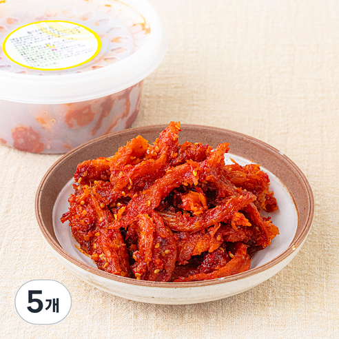 반찬천국 황태채 무침, 180g, 5개