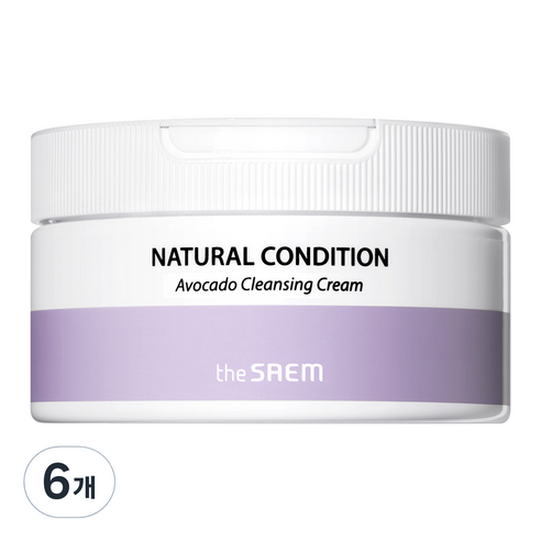 더샘 내추럴 컨디션 아보카도 클렌징 크림, 300ml, 6개