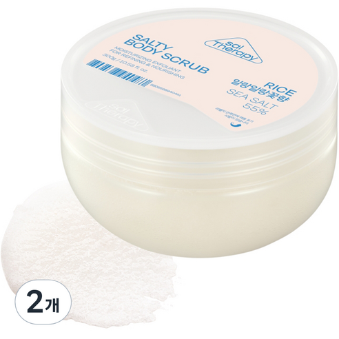 솔테라피 솔티 라이스 바디스크럽, 300g, 2개