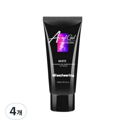 네일 연장 폴리젤 15ml, 10 WHITE, 4개
