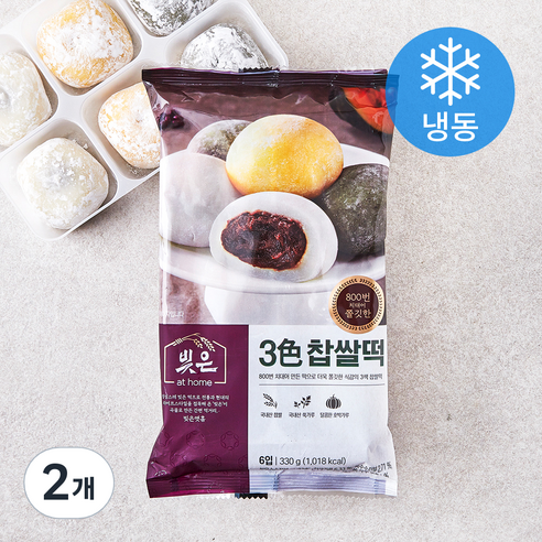 빚은 3색 찹쌀떡, 55g, 6개입, 2개